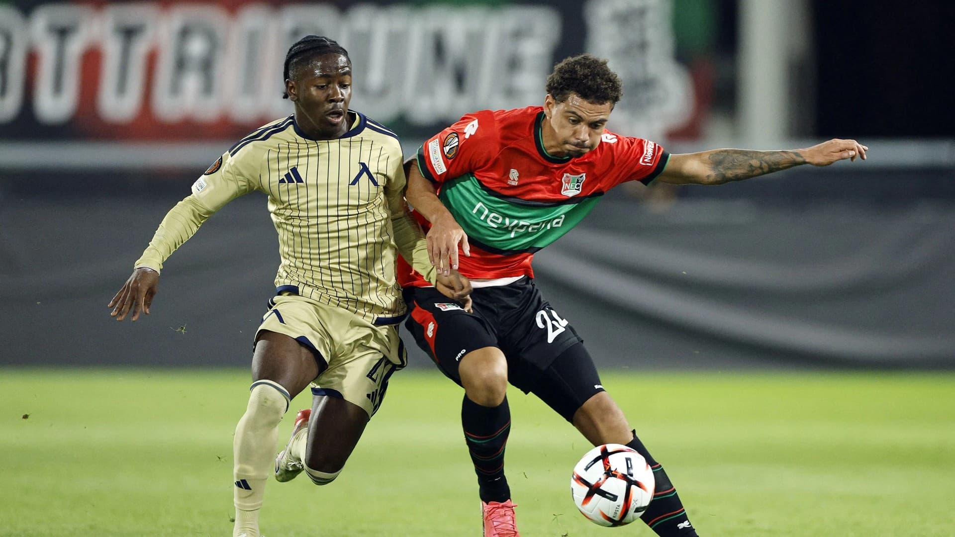 N.E.C.-Levski Sofia 1-1 in cijfers: achttien schoten, één doelpunt